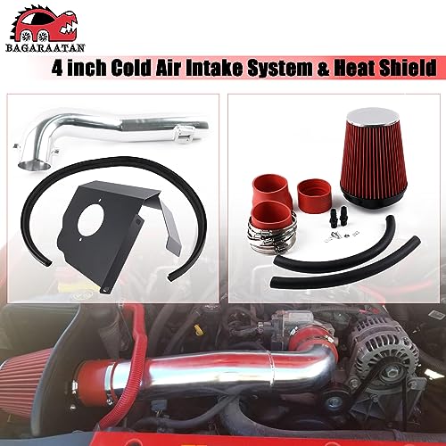 BAGARAATAN Cold Air Intake System & Heat Shield for 2014-2019 Chevy/GMC/Cadillac 5.3L 6.2L V8 (Silverado 1500, Suburban, Tahoe, Sierra 1500, Yukon, Yukon Denali, Escalade) - Image 4
