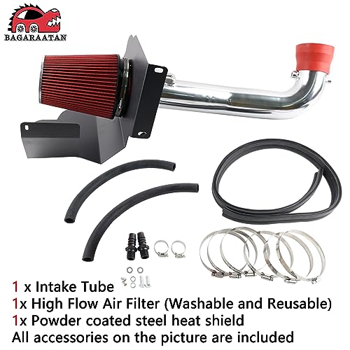BAGARAATAN Cold Air Intake System & Heat Shield for 2014-2019 Chevy/GMC/Cadillac 5.3L 6.2L V8 (Silverado 1500, Suburban, Tahoe, Sierra 1500, Yukon, Yukon Denali, Escalade) - Image 3