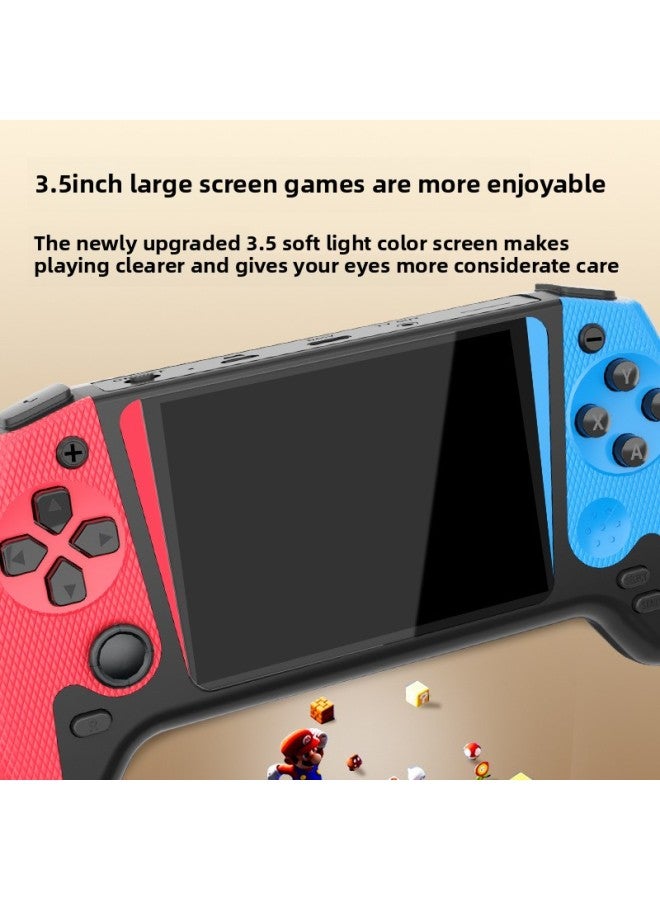 وحدة تحكم ألعاب صغيرة محمولة باليد Retro Arcade 500 في واحد مع عصا تحكم كبيرة الحجم وذاكرة الطفولة الحنين إلى الماضي - موديل الآلة: 【500 لعبة مدمجة】 أحادية اللون باللون الأحمر - Image 4