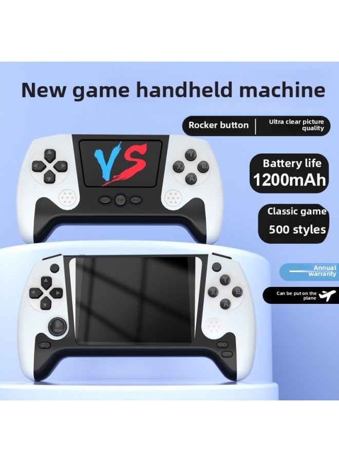 وحدة تحكم ألعاب صغيرة محمولة باليد Retro Arcade 500 في واحد مع عصا تحكم كبيرة الحجم وذاكرة الطفولة الحنين إلى الماضي - موديل الآلة: 【500 لعبة مدمجة】 أحادية اللون باللون الأحمر - Image 2