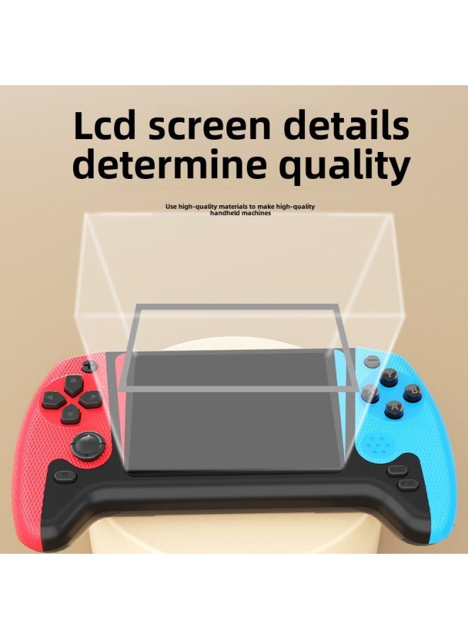 وحدة تحكم ألعاب صغيرة محمولة باليد Retro Arcade 500 في واحد مع عصا تحكم كبيرة الحجم وذاكرة الطفولة الحنين إلى الماضي - موديل الآلة: 【500 لعبة مدمجة】 أحادية اللون باللون الأحمر - Image 5