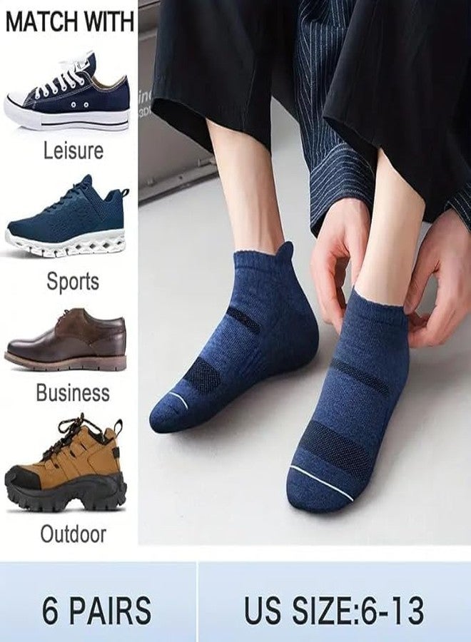 JEMOX UNAAR SMARTY Ankle Socks Pack of 5 | Cotton Blend Breathable Moisture-Wicking Fabric | Soft Grip Free Size Stretch Fit Socks for Men | Ideal for Gym, Sports, Walking, Running - Image 4