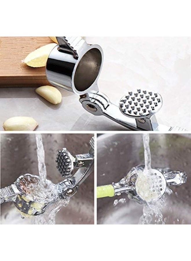 كسارة ثوم متعددة الوظائف من الفولاذ المقاوم للصدأ، عصارة زنجبيل، مفرمة، كسارة جوز - Image 3