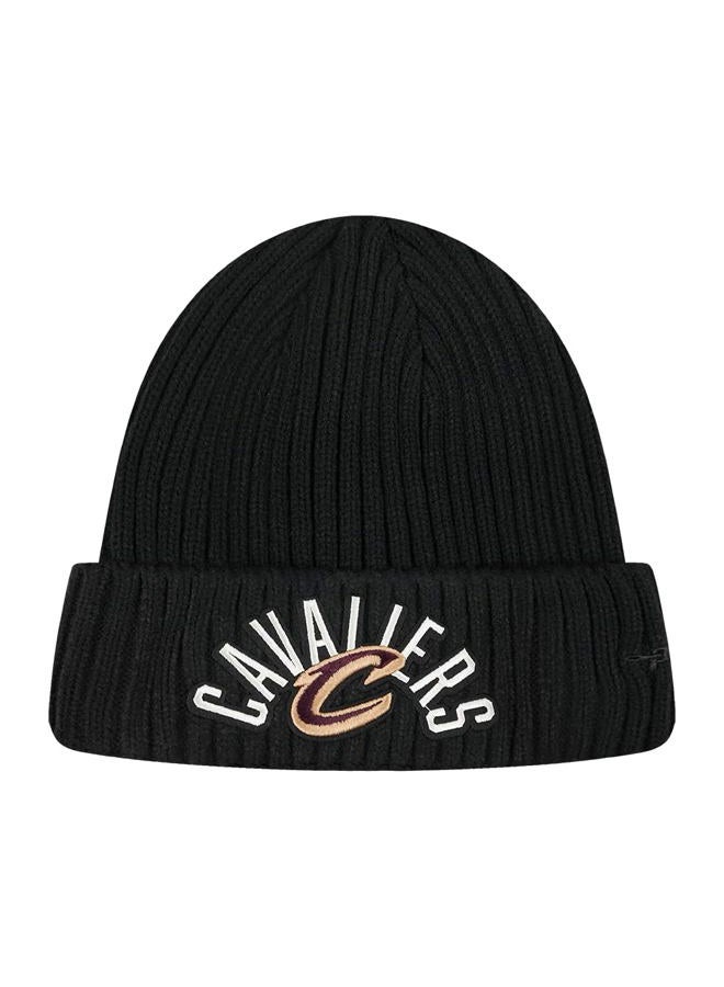 Pro Standard NBA Cleveland Cavaliers Modern Originals Heavyweight Knit Beanie Unlined Cuffed Black Os - Image 1