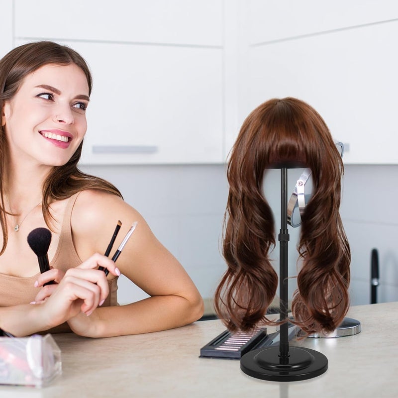 PRETYZOOM Portable Wig Holder Stand PP Material Space-saving Design for Multiple Wigs Easy Assembly Enhanced Stability for Secure Display and Storage - Image 5