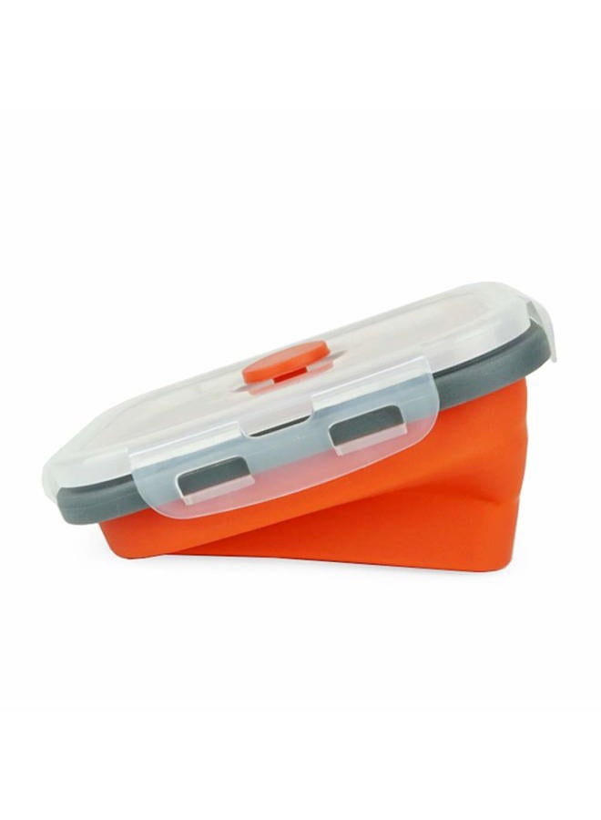 CARTINTS Set of 3 Collapsible Food Storage Containers Collapsible Silicone Bowls, Silicone Lunch Containers with Airtight Lids, Microwave and Freezer Safe, 500ml - Image 3