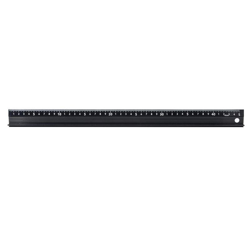 L Shaped 45cm Aluminum Alloy Cutting Ruler With Non Slip Base For Straight Line DIY Projects - Image 1