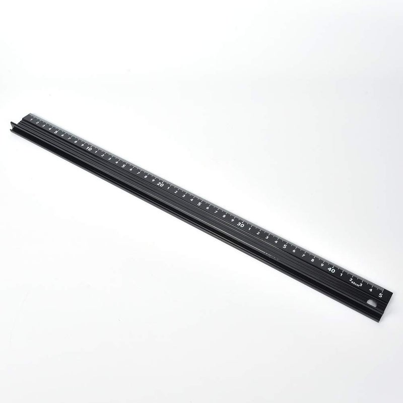 L Shaped 45cm Aluminum Alloy Cutting Ruler With Non Slip Base For Straight Line DIY Projects - Image 5