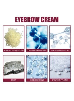 EELHOE Eyebrown Cream Eyebrow Brush,Multi Functional Eyebrow Cream Eyebrow Brush Set,Waterproof Sweat Resistant,Natural Persistence,Reaching The Contour Effect Of Oblique Wild Eyebrow Eye Shadow,Suitable For Use In Makeup(#Dark Brown)  - Image 4