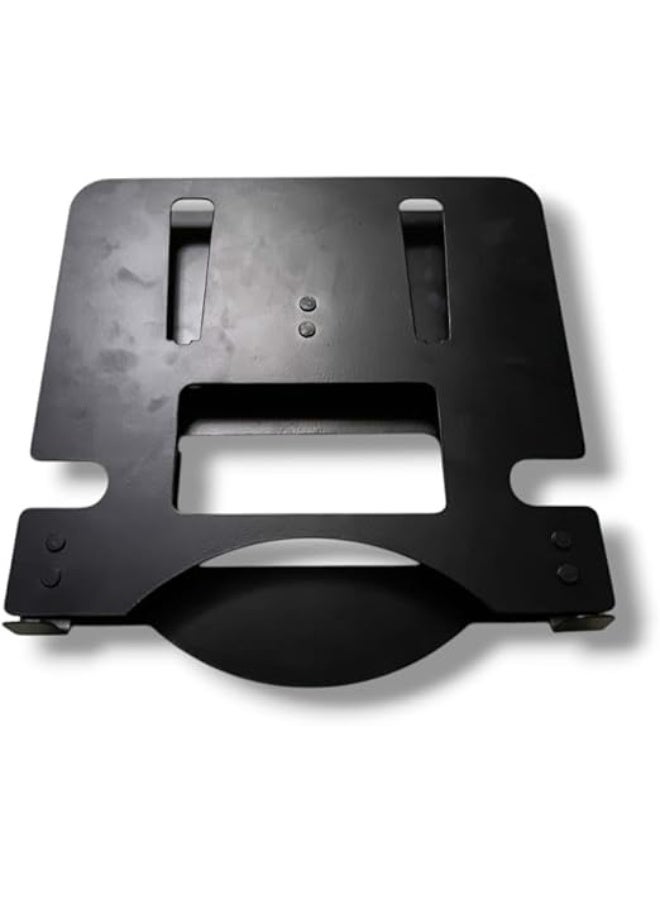 Spaceshoop Adjustable Carbon Steel Laptop Stand Foldable Notebook Riser Black - Image 3