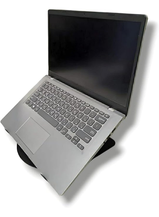 Spaceshoop Adjustable Carbon Steel Laptop Stand Foldable Notebook Riser Black - Image 5