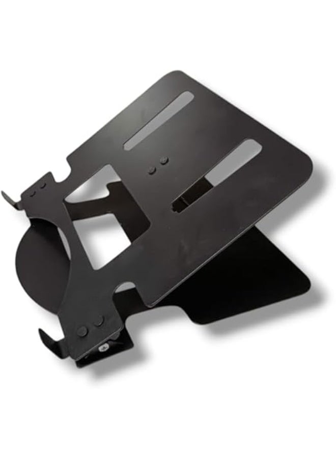 Spaceshoop Adjustable Carbon Steel Laptop Stand Foldable Notebook Riser Black - Image 1