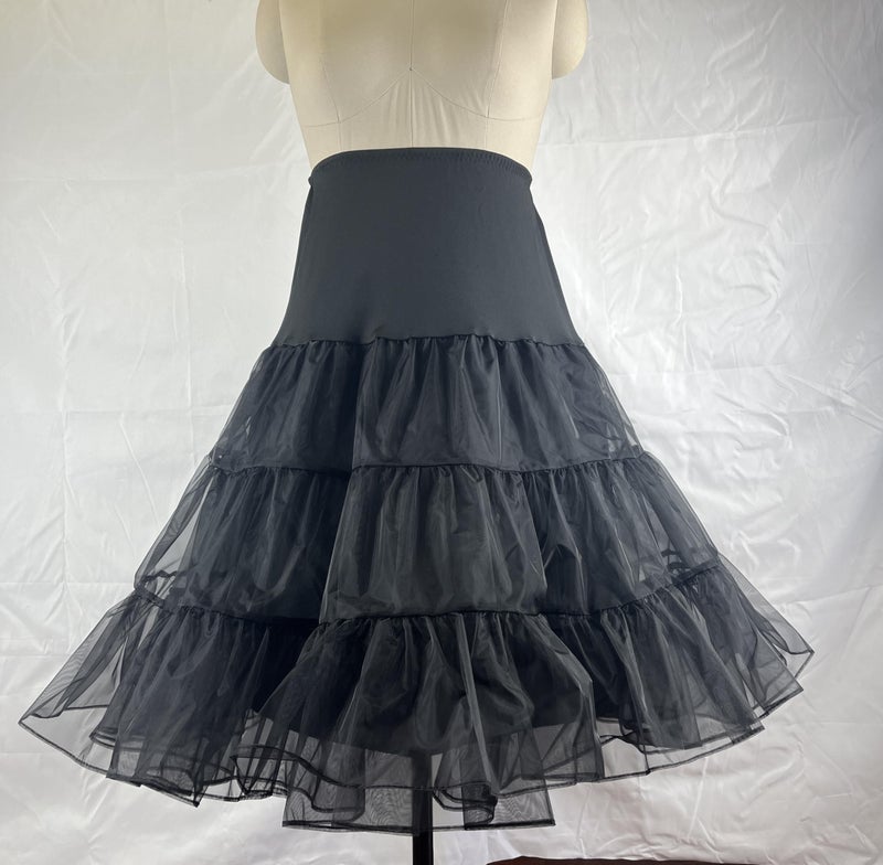 RULTA Women's 50s Vintage Petticoat 26" Crinoline Rockabilly Tutu Skirt Slip S-Lâ€¦ (US,X-Large, Black) - Image 4
