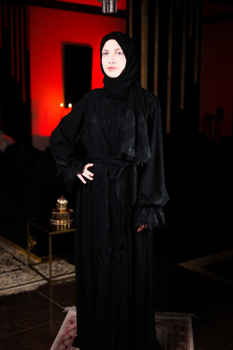 هاريكا وير Hariak Wear Abaya Ferace for Prayer, Umrah and Daily Use. Abaya and Shawl are One Piece