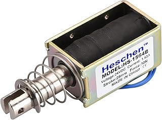 Heschen Heschen Solenoid Electromagnet, HS-1564B, DC24V 1.43A, 25mm Stroke, Force 30N, Push Pull Type, Open Frame, Linear Motion  - Image 1