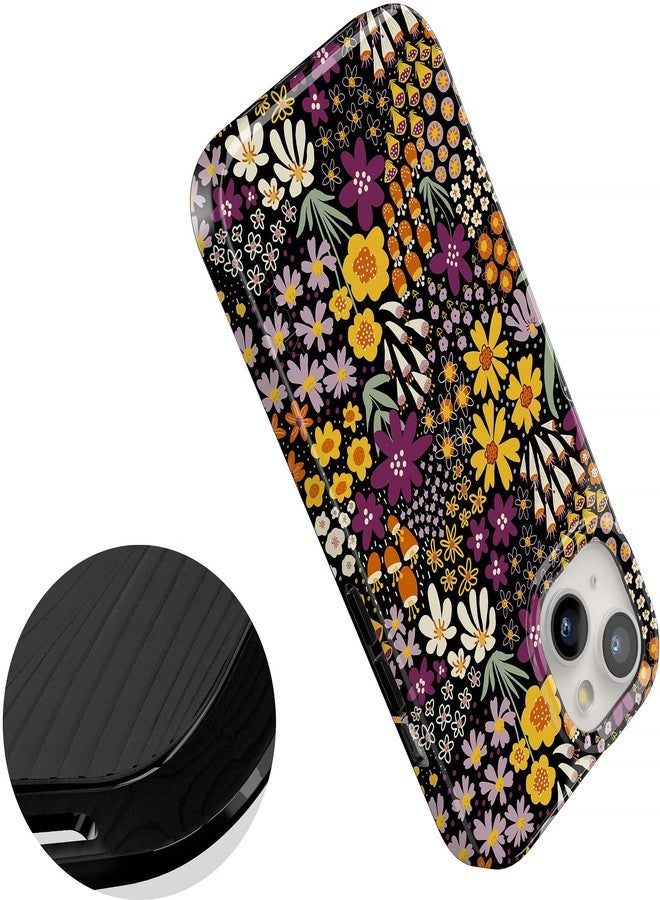 Casely iPhone 15 Case | Falling for You | Plum Floral | Classic Ultra Slim Case Design - Image 4