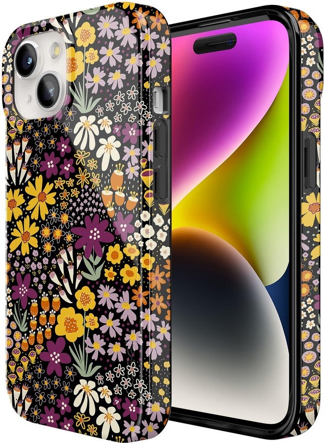 Casely iPhone 15 Case | Falling for You | Plum Floral | Classic Ultra Slim Case Design - Image 2