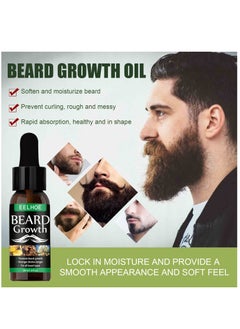EELHOE NEW Beard Hair Growth Essential Oil Anti Hair Loss Product Natural Mustache Regrowth Oil for Men Nourishing Beard Care Roller  - Image 3