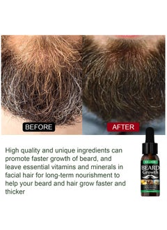 EELHOE NEW Beard Hair Growth Essential Oil Anti Hair Loss Product Natural Mustache Regrowth Oil for Men Nourishing Beard Care Roller  - Image 4