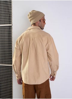 Corduroy Front Button Shacket with Pocket Detail - pzsku/Z81AE255B14C80C2BB4A9Z/45/_/1738970497/09b229b2-ea33-4c28-a178-25015c887fae