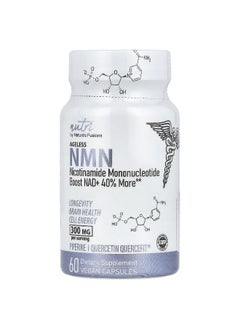 Nutri Nutri, Ageless NMN, 300 mg, 60 Vegan Capsules (150 mg per Capsule) 