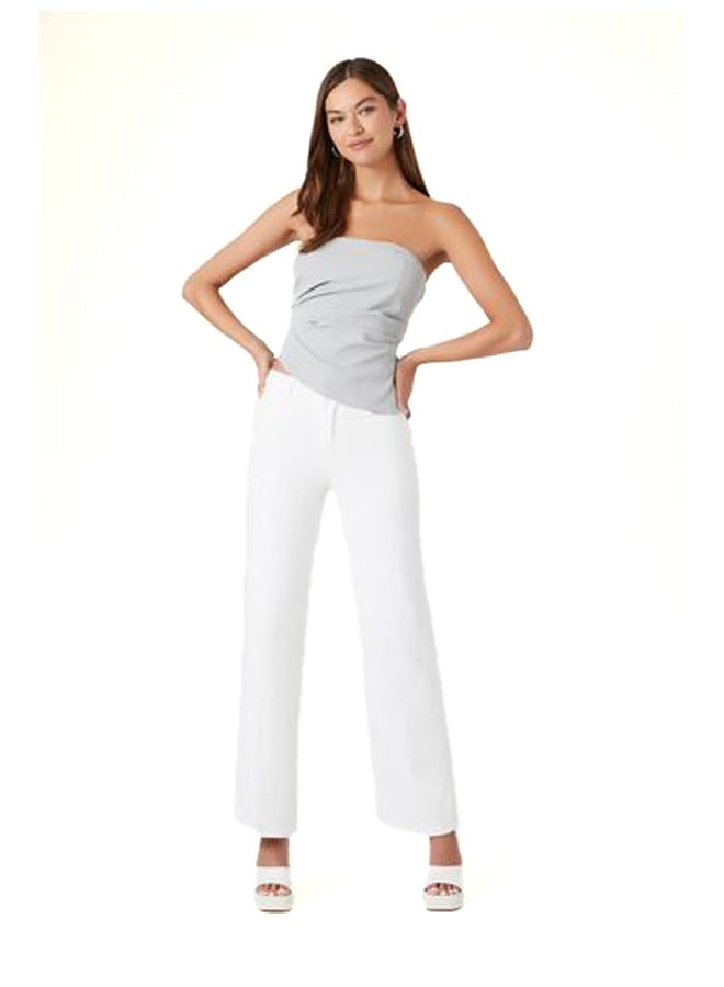 FOREVER 21 Asymmetrical Ruched Tube Top - Image 4