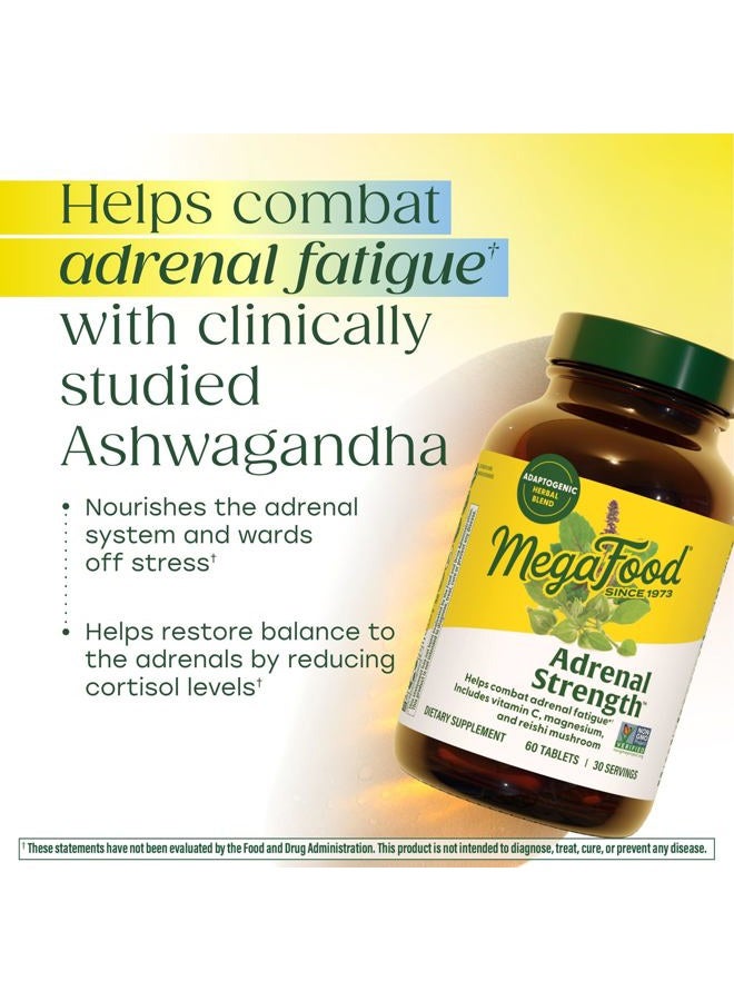 MegaFood, Adrenal Strength, Supports a Healthy Stress Response, Herbal Supplement Vegetarian, 60 Tablets - Image 3