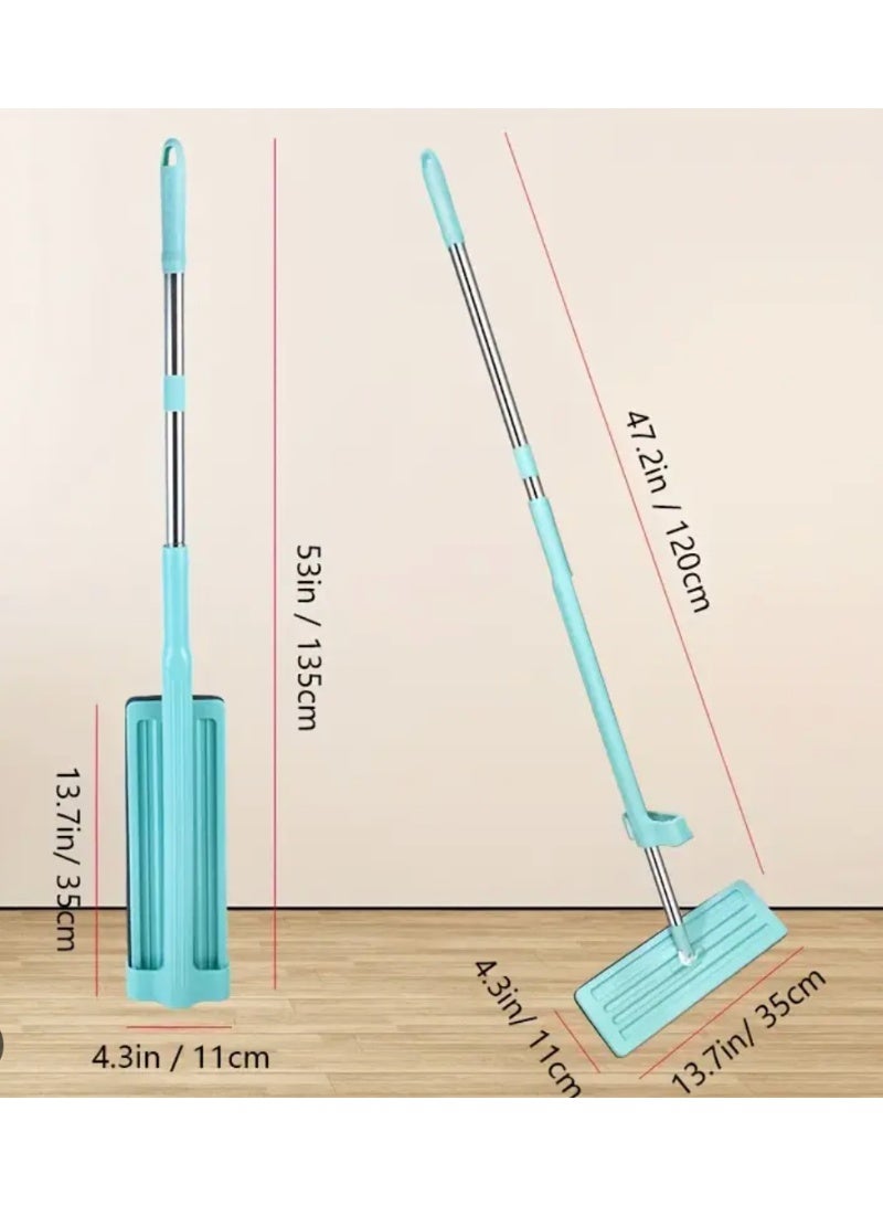 Rotating Head Flat Mop with Washable Microfiber Mop Pads for Cleaning - Image 2