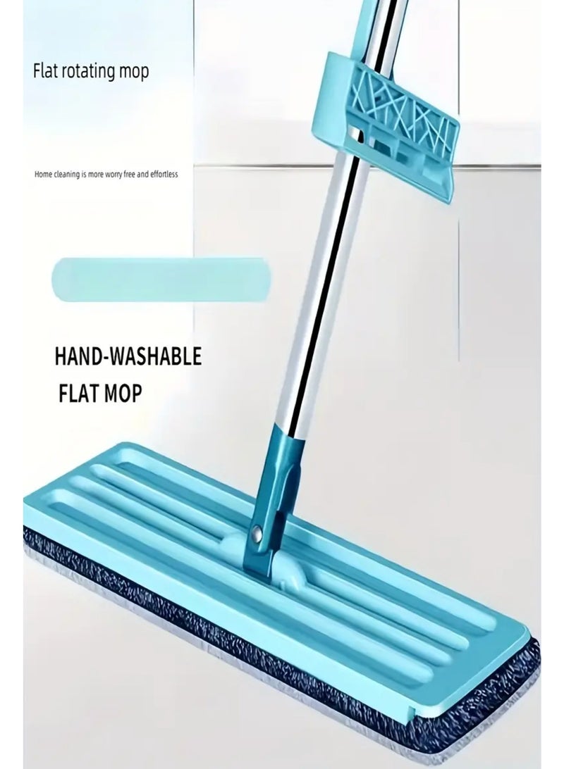 Rotating Head Flat Mop with Washable Microfiber Mop Pads for Cleaning - Image 4