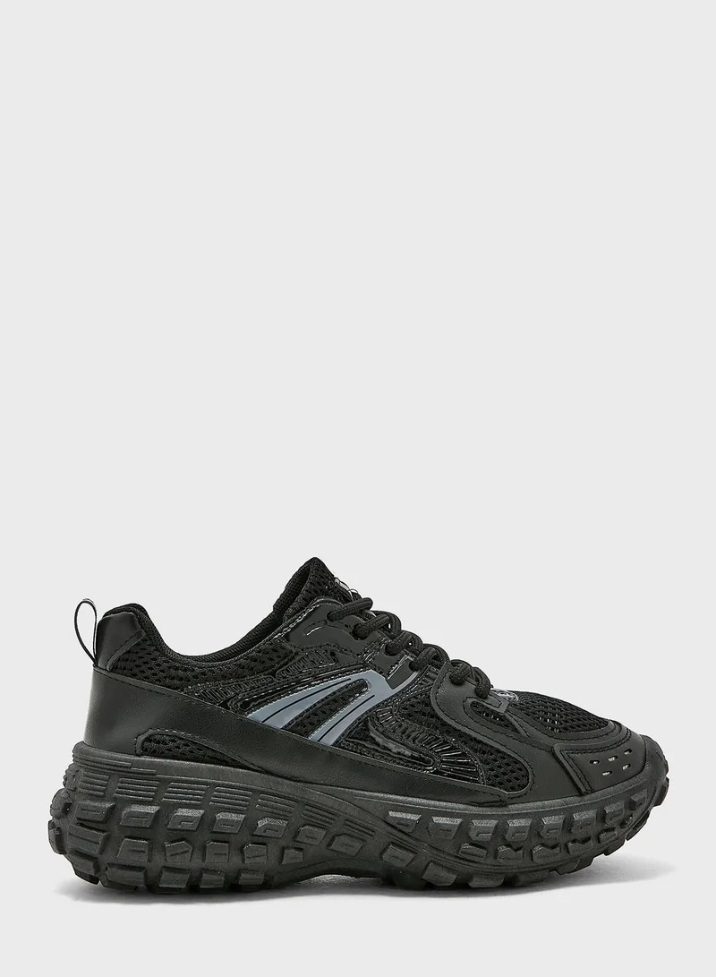 Ginger Mesh And Rubber Chunky Sneakers