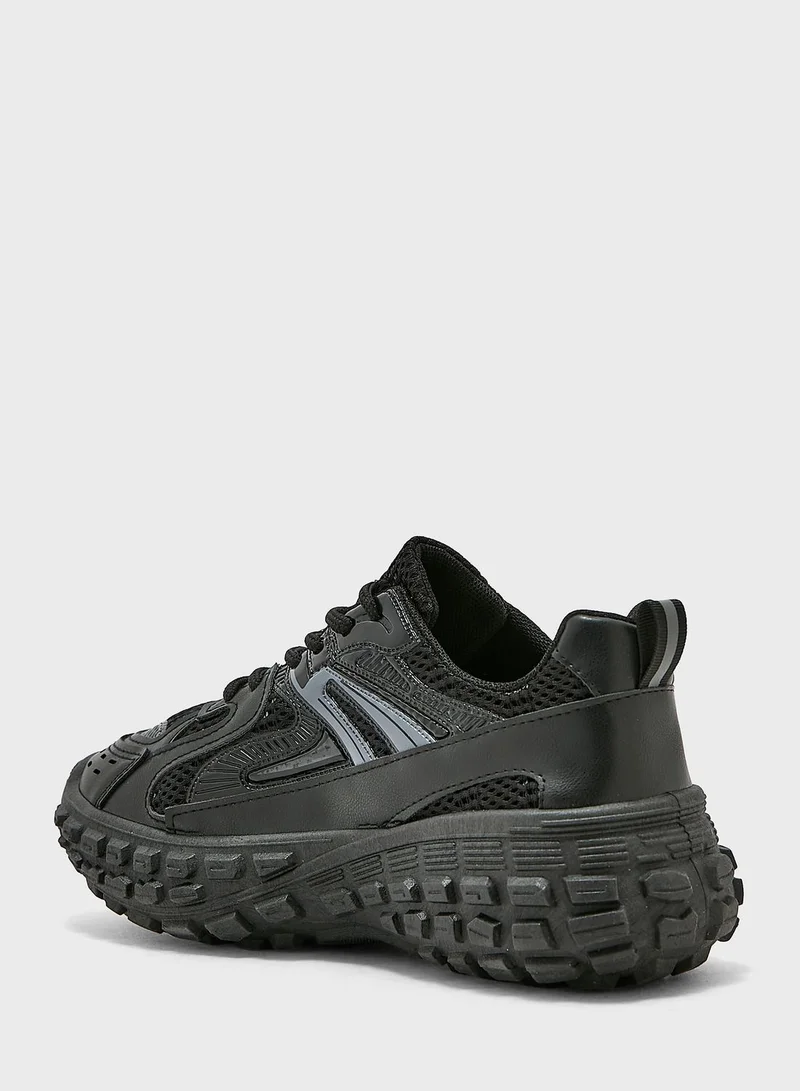 Ginger Mesh And Rubber Chunky Sneakers