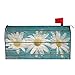 Sweetshow Sweetshow Rustic Spring Daisy Mailbox Covers Magnetic Standard Size 21x18 Inch Teal Old Wood Board Mailbox Decals  - Image 2