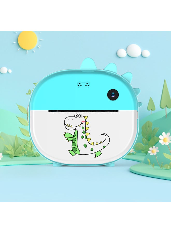 Children's Printable Camera Photographable And Photographable Toy Baby Girl Small Digital Camera Gift-Color:Pink-dinosaur - Comes Standard With 2 Rolls Of Printing Paper (no Memory Card) - Image 4