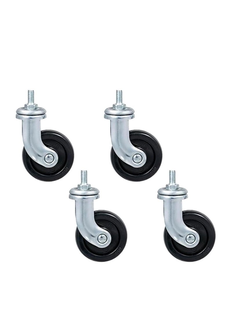 4 Pcs/Lot 2.5 Inch Universal Wheel Beauty Salon Trolley Wheel Kitchen Storage Rack Pulley Caster 4 Pcs - Image 2