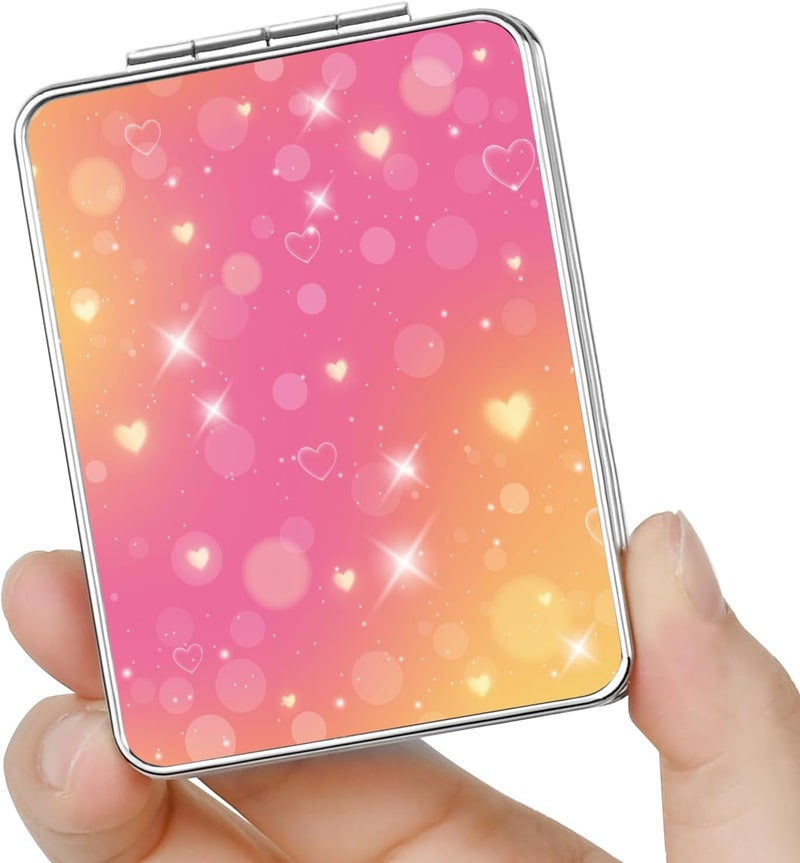 New store welfare Pocket Mirror, Small Travel Mirror with Magnification, Portable Double-Sided Magnifying Cosmetic Mirror for Daily - Image 1