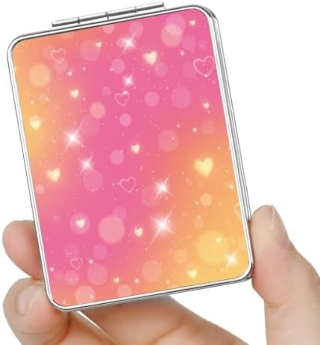 New store welfare Pocket Mirror, Small Travel Mirror with Magnification, Portable Double-Sided Magnifying Cosmetic Mirror for Daily - Image 3