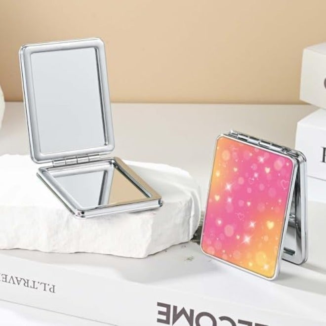 New store welfare Pocket Mirror, Small Travel Mirror with Magnification, Portable Double-Sided Magnifying Cosmetic Mirror for Daily - Image 4