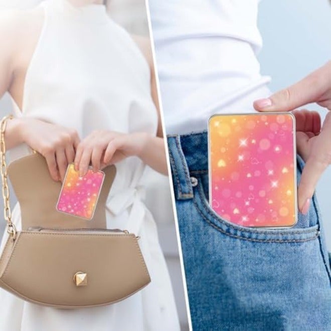 New store welfare Pocket Mirror, Small Travel Mirror with Magnification, Portable Double-Sided Magnifying Cosmetic Mirror for Daily - Image 5