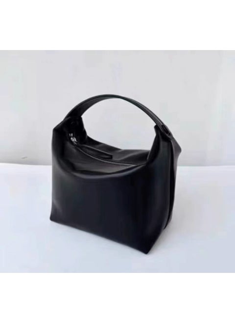 The Row Leather Bento Box Satchel Womens Mini Bag Black