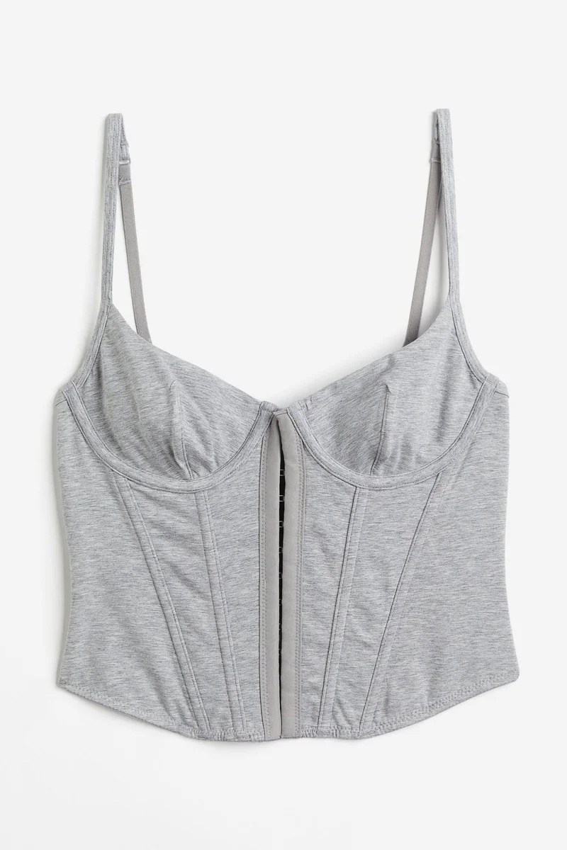 H&M Non-padded cotton bustier