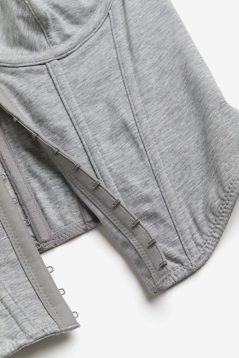 H&M Non-padded cotton bustier