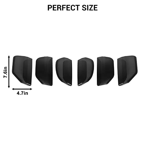 Jimen جيمين متوافق مع فورد موستانج 2015-2017، 6 قطع غطاء ضوء خلفي مجموعة تريم ملحقات خارجية - Image 3