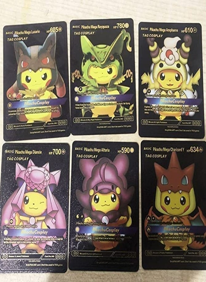 Pokemon 55 PCS Assorted Cards Deck Box Set TCG Cards Rare Shiny Card Collection Cards (Black) - Image 3