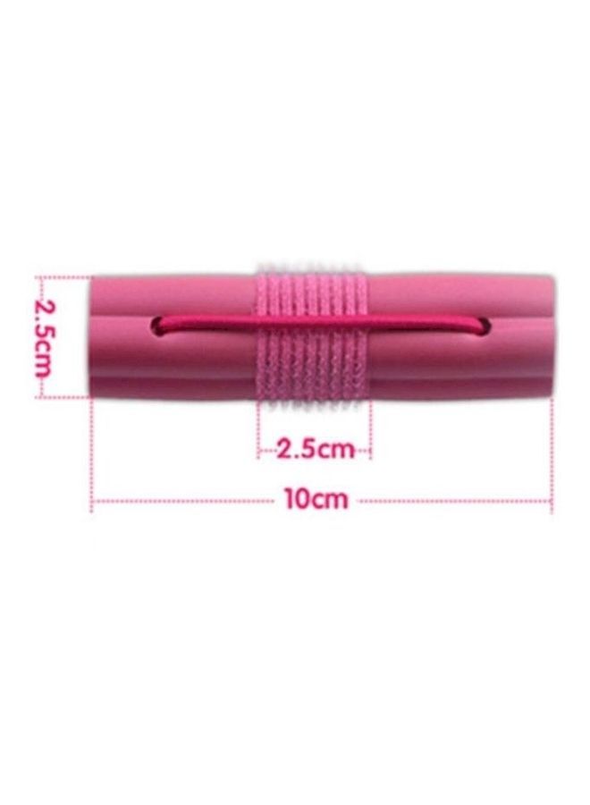 NIBEMINENT 6-Piece Foam Sponge Hair Roller Set Pink - Image 1