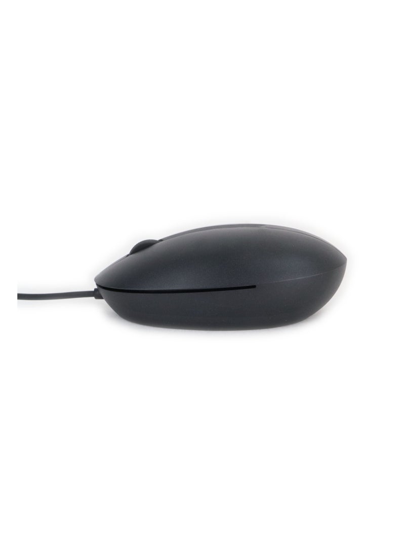 HP ماوس سلكي USB بصري لسطح المكتب بطول 320 مترًا، DIB L96910-001 L95713-001 9VA80AA HSA-C001M أسود - Image 1