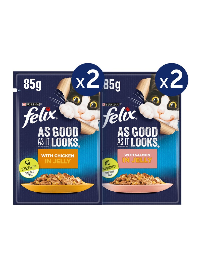 Felix دجاج في جيلي وسالمون في جيلي - Image 1