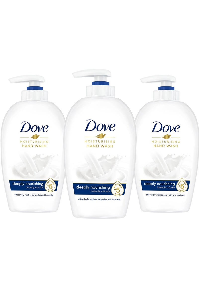 Dove Moisturising Hand Wash - Deeply Nourishing 3 x 250ml - Image 2