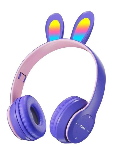 LED Light Up Wireless Stereo Cat Headset Headphones