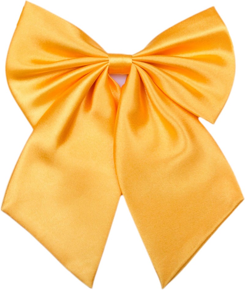 Kajeer Ladies Girl Bowknot Bow Tie - Adjustable Pre-tied Solid Color Handmade Bowties for Women Costume Accessory - Image 1