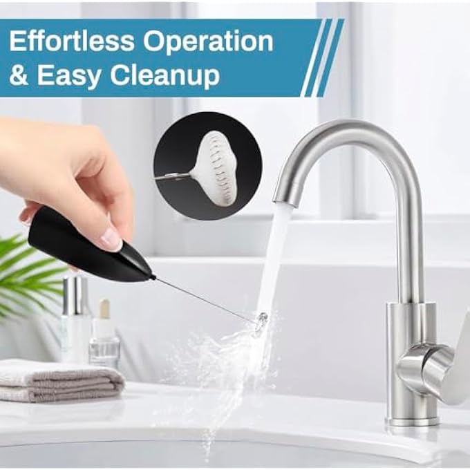 Cl♡♡anwave Milk Frother Handheld  Battery Operated Electric Whisk For Coffee Latte Cappuccino Matcha  More  Mini Mixer  Foamer For BaristaStyle Drinks At Home - Image 4